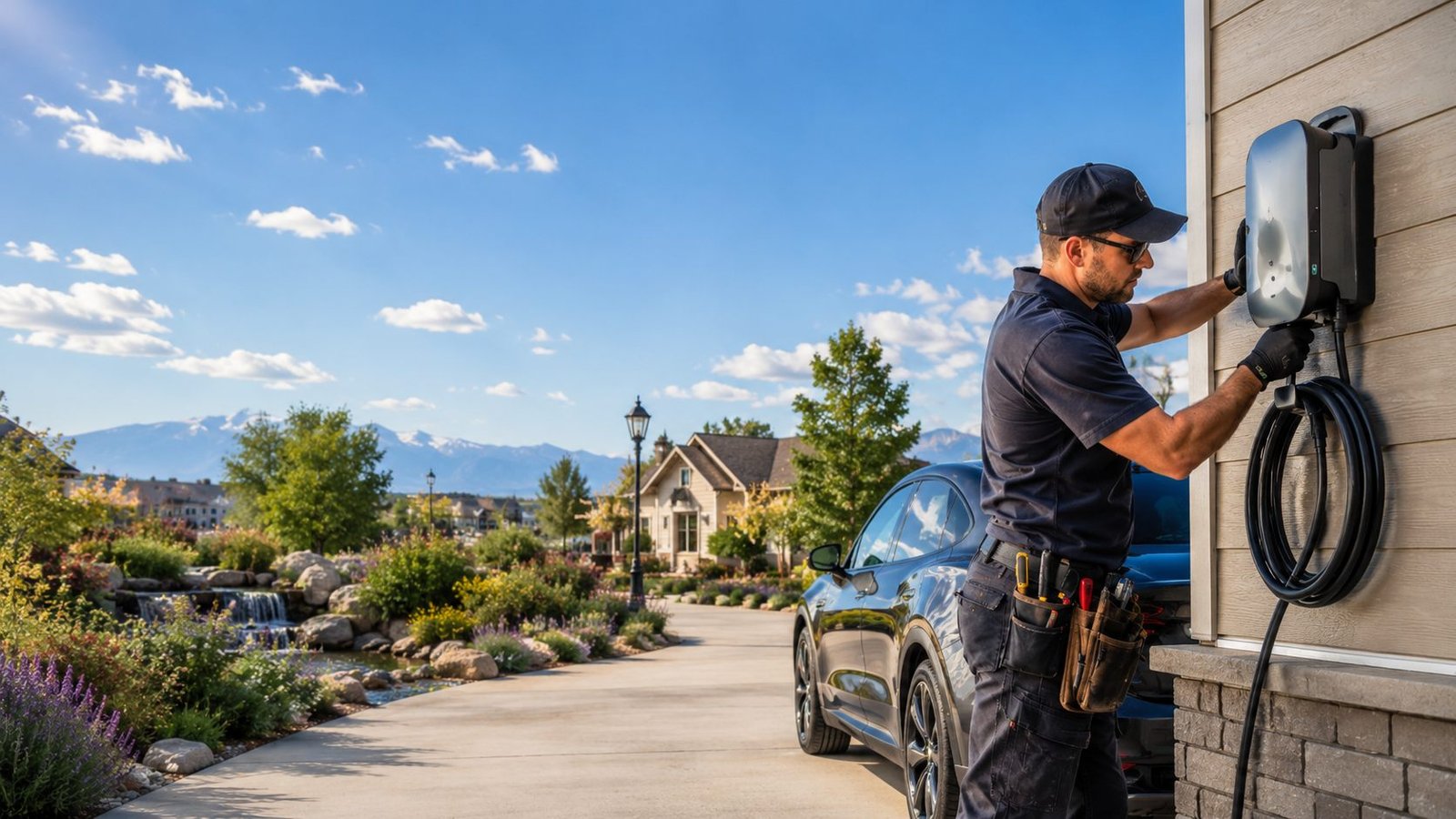 EV charger installation in Littleton, CO