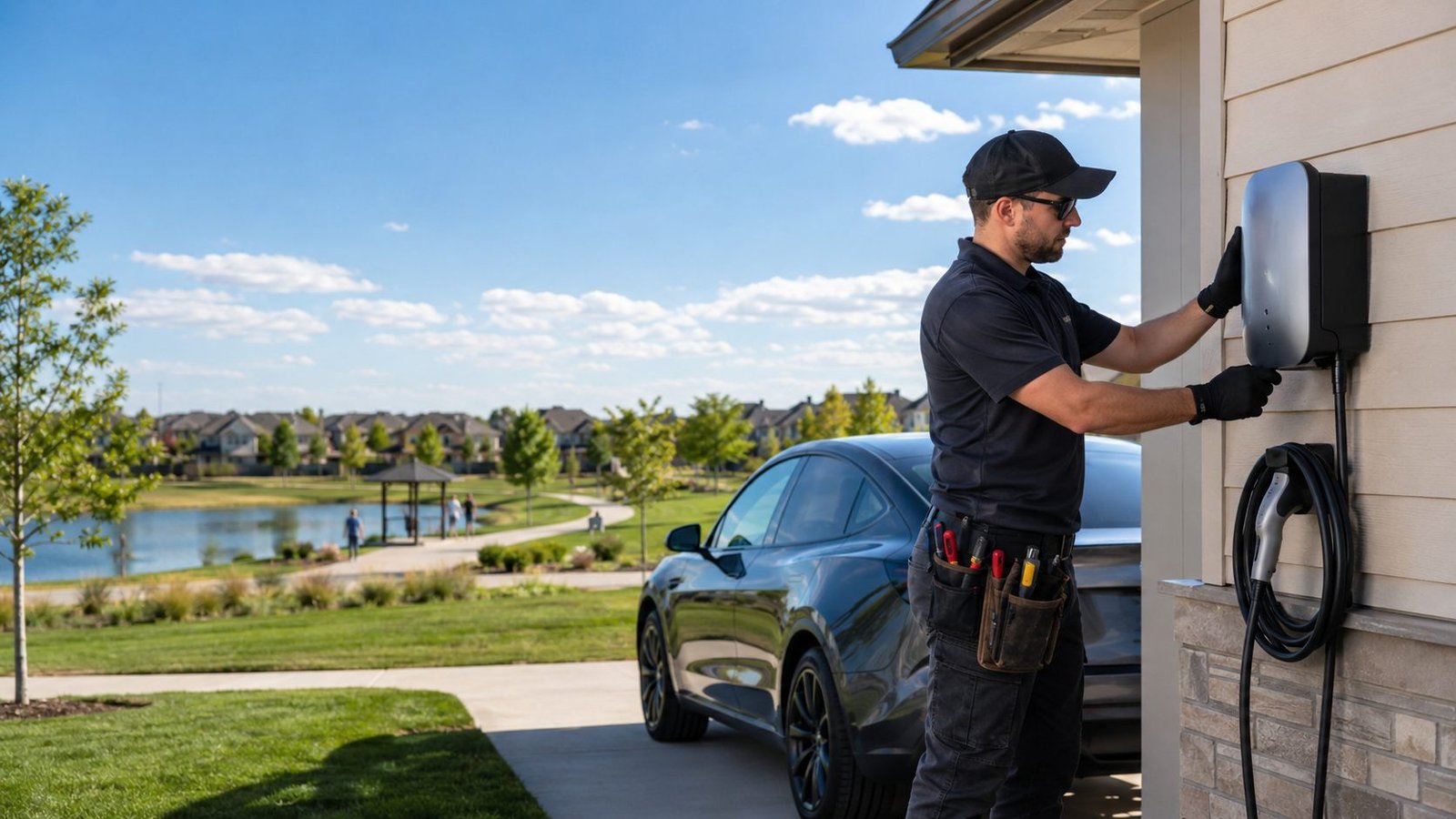 EV charger installation in Thornton, CO