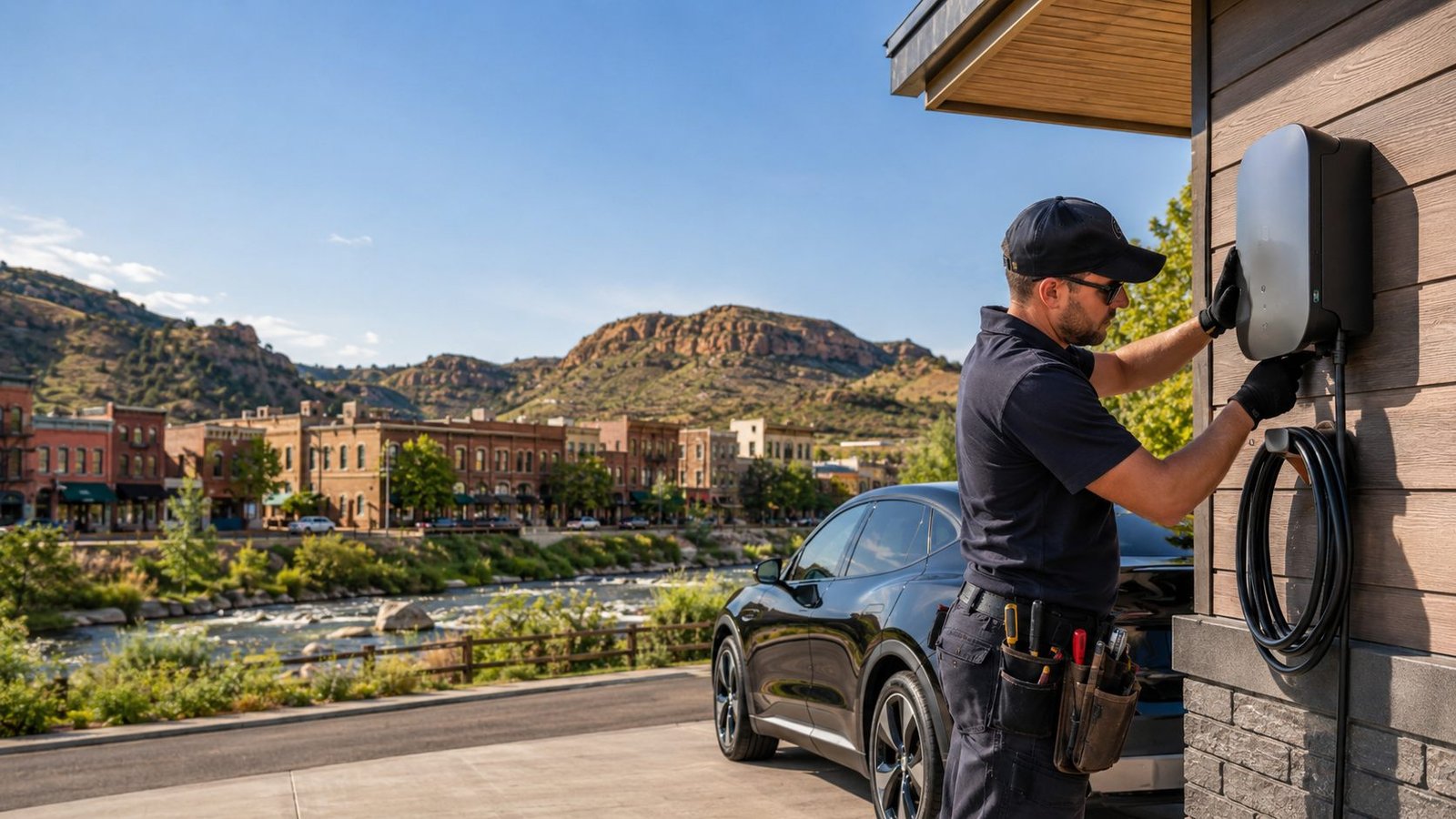 EV charger installation in Golden, CO